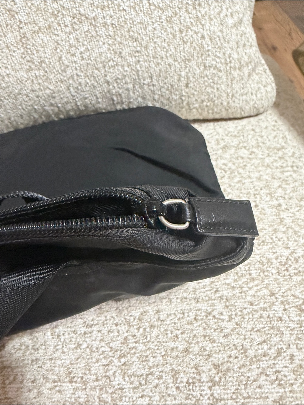 Prada Black Nylon Tote with Wide Black Web Straps - Picture 4 of 11